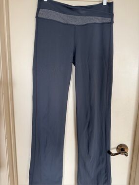 Lululemon Dark Gray Bootcut Yoga Pants Estimated Medium Wide Waistband